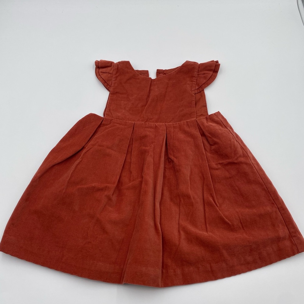 Jacadi Paris Organic Cotton Corduroy Jumper Dress